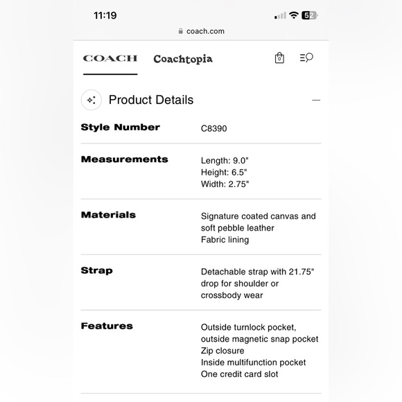 Coach Camera Bag In Signature Canvas With Heart Print - Picture 3 of 6